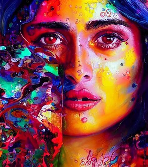 Beautiful Painting Of Salma Hayek By Dariusz Zawadski Stable Diffusion Openart