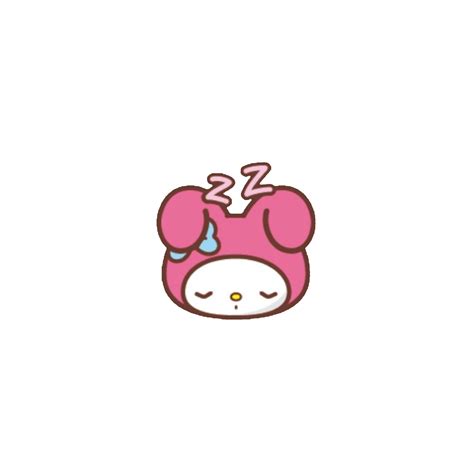 Soft Softcore Sanrio Mymelody Messy Sticker By Dollkoo