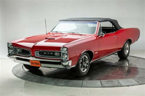 1966 Pontiac Gto Red Classic Pontiac Gto 1966 For Sale