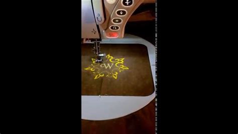 Elna Expressive 900 Embroidery Stitch Out At 1000 Stitches Per Minute
