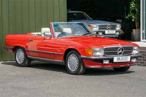 Patterned after the works car: 1987 Mercedes-Benz 500 SL (R107) #2143 *SOLD* Signal Red ...