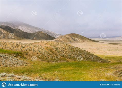 Gobustan National Park Reserve Baku Azerbaijan Spring Mountain