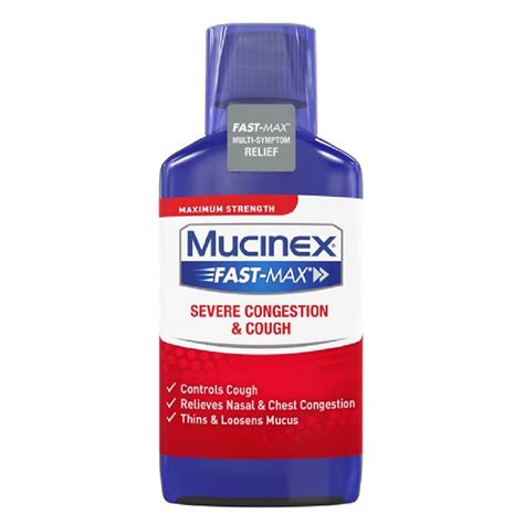 Mucinex Maximum Strength Fast Max Severe Congestion And Cough Multi Symptom Walgreens