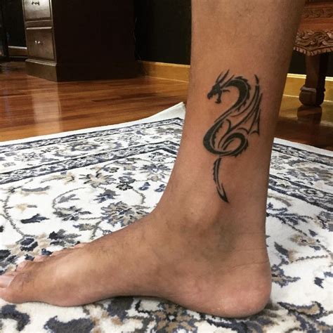 Dragon Ankle Tattoo