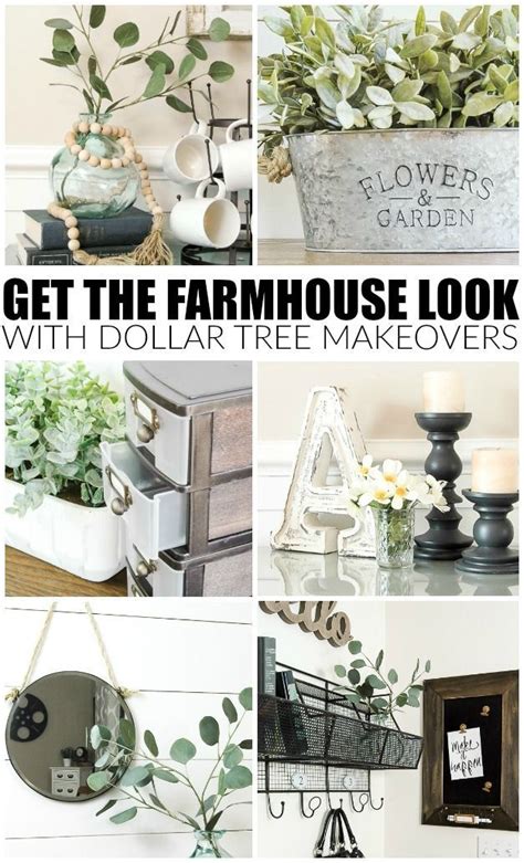 Diy dollar store glam decor vase | diy glam home decor for s. How to Get the Farmhouse Look with Dollar Tree Items ...