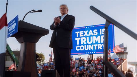 As Trump Rallies In Texas His Followers Shore Up His Bid The