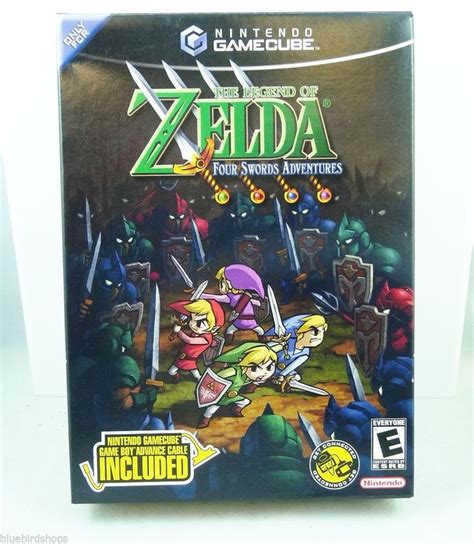 Legend Of Zelda Four Swords Adventures Bundle Nintendo Gamecube Complete Gamecube