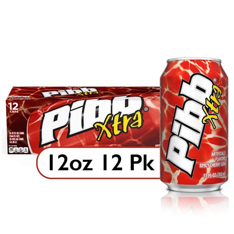 Pibb Xtra Spicy Cherry Soda Pop 12 Fl Oz 12 Pack Cans