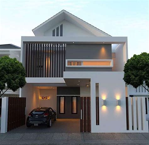 2018 contoh desain rumah idaman minimalis terbaru denah desain via idedesainrumah.com. Desain Rumah Minimalis Modern Terbaik Paling Populer ...
