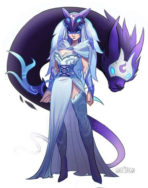 kindred design by gladzykei lol league of legends lambs and wolves character design