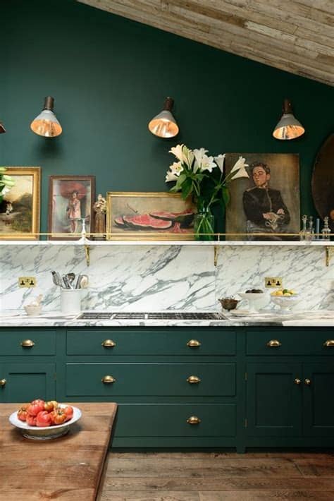 Green interior design is a lesser known branch of design that is soon to become very important. The Best Dark Green Kitchens Like Ever » Jessica Brigham