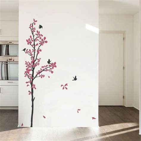 Skinny Tree Vinyl Wall Decal Nature Sticker Tree Wall Etsy Denmark