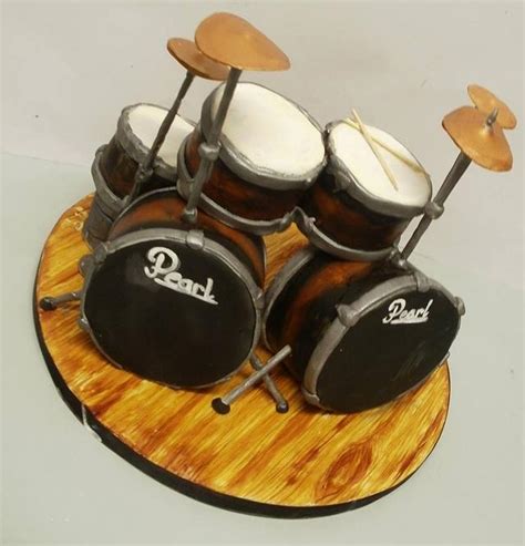 Drum Kit Decorated Cake By Homemade With Love Cakes And Cakesdecor