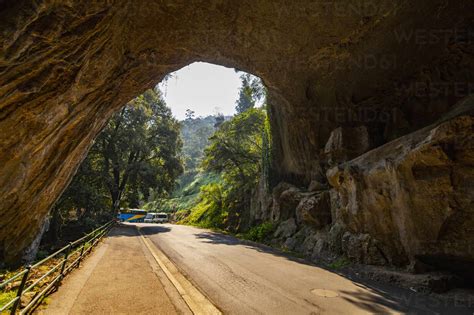 The Entrance Of The Jenolan Caves In Australia Stock Photo