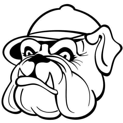 Gambar Kepala Anjing Bulldog Clip Art Library