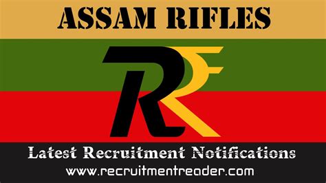 Assam Rifles Recruitment 2022 104 Rifleman Woman GD Vacancies