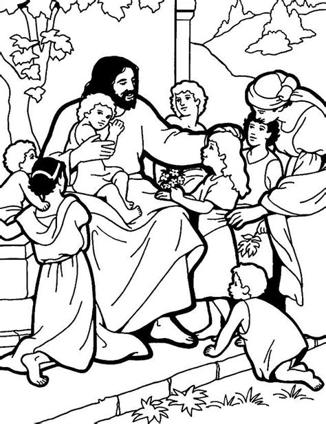 Free Coloring Pages Of Jesus Teaches Us To Pray Sunday School