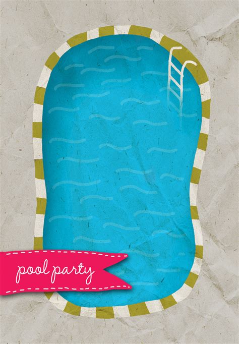 Free Printable Pool Party Invitations Templates
