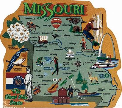 Missouri Map State States United Cat Village