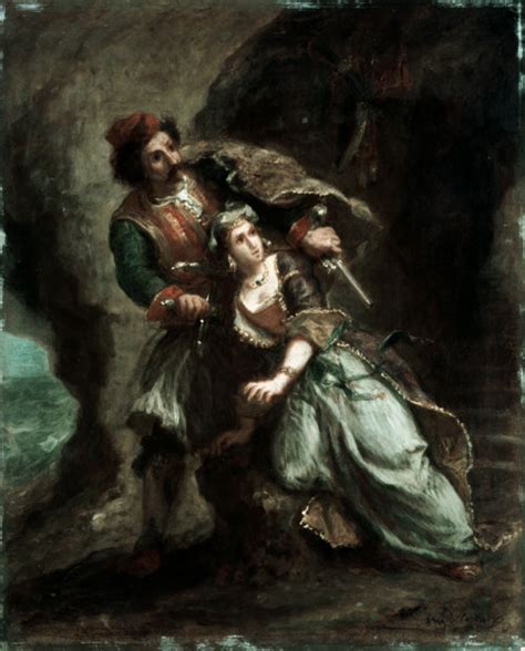 Byron Bride Of Abydos Delacroix 1849 Ferdinand Victor Eugène Delacr En Reproducción