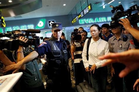 wife of taiwan activist jailed in china stopped from flying to visit husband the straits times