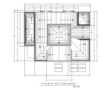 Roof Plan Of X M House Plan Is Given In This Autocad Dwg Drawing File Download The Autocad