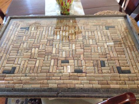 I Created This Wine Cork Table From Corks Saved From The Whitehaven