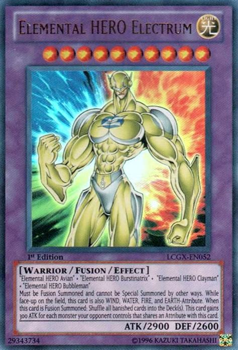 Yugioh Gx Legendary Collection 2 Single Card Ultra Rare Elemental Hero