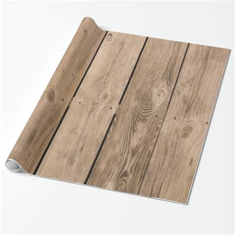 Wood Planks Iii Wrapping Paper Zazzle