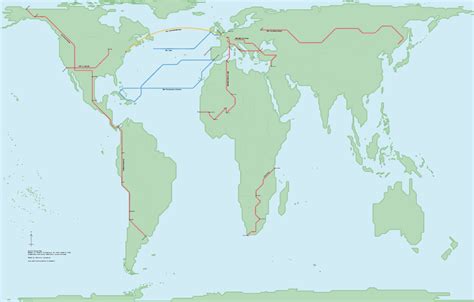 World Route Map Whole World Patrickloonstranl