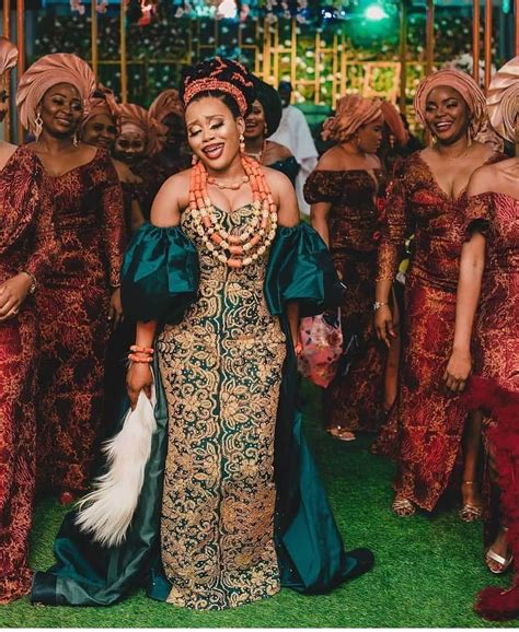 Green Asooke African Traditional Wedding Traditional African Traditional Wedding Dress African
