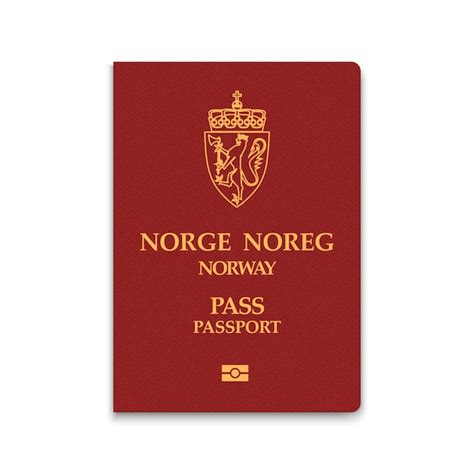 Passport Of Norway Vector Premium Download