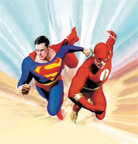 Artwork Superman And Flash By Alex Ross Rdccomics