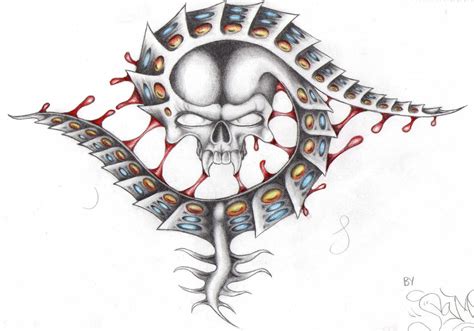 Bio Mechanical Skull 1 By Sammydodger1 On Deviantart
