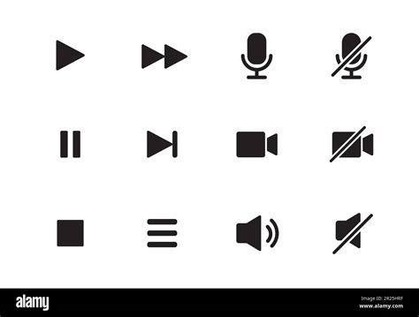 Audio Video Music Player Button Icon Sound Control Play Pause