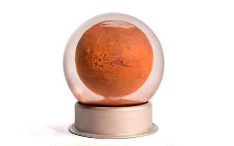 Dan Abramsons Mars Dust Globe Depicts The Planets Signature Red Storms