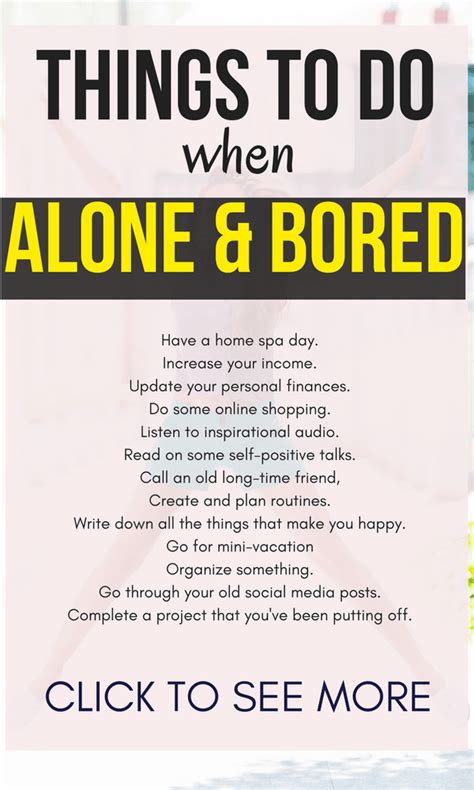 15 Things To Do In Your Alone Time Thoughts Above