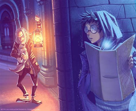 Harry Potter And Argus Filch By Space Dementia Harry Potter Illustrations Harry Potter