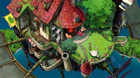 Studio Ghibli Hauru No Ugoku Shiro Howls Moving Castle Anime Hd Wallpaper Rare Gallery