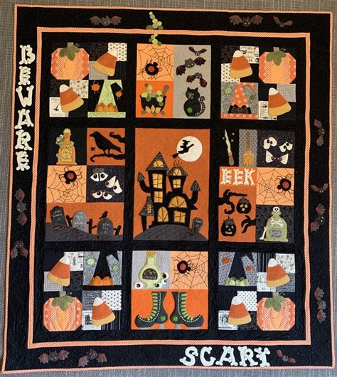 Beware Its Halloween By Vicki Higley Halloween Quilt Patterns