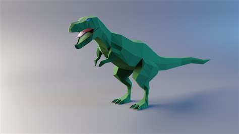 Artstation Low Poly Dinosaur