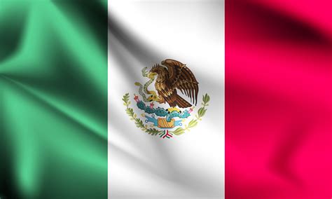 Mexican 3d Flag 1228865 Vector Art At Vecteezy