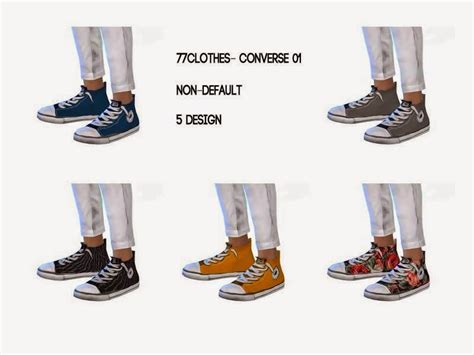 My Sims 4 Blog Converse Sneakers For Males By Mumfordandsims