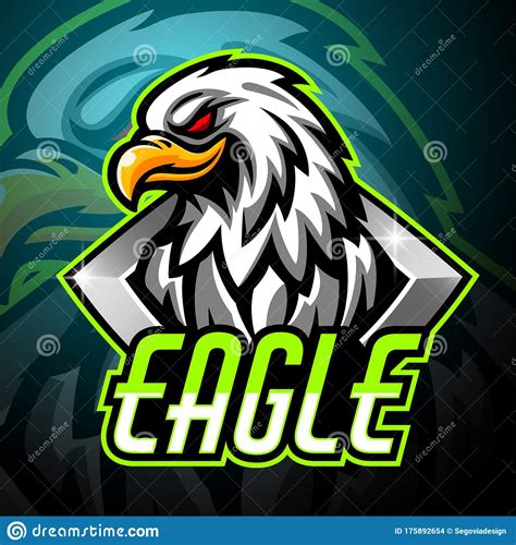 Eagle Mascot Sport Esport Logo Design Stock Vector Illustration Of