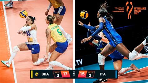 Italy Vs Brazil Unbelievable Volleyball Digs Saves Long Rally World Championship 2022 ⋆