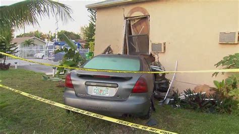 Car Crashes Into Home In Northwest Miami Dade County