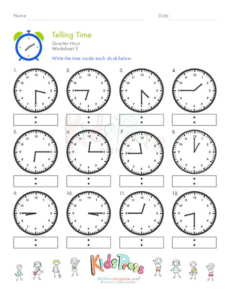 Search Results For Telling Time To The Hour Worksheets