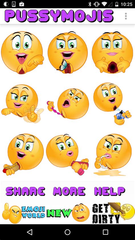 Pussymojis By Empires Mobile Adult App Adult Emojis Dirty Emoji Fans If You Like Pussy