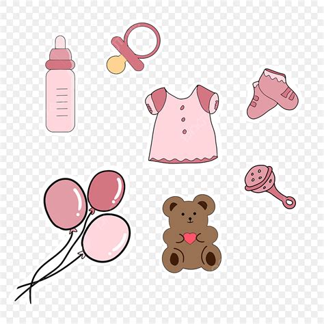 Baby Girl Stickers Png Picture Baby Sticker Cute Pink For Girls Girl
