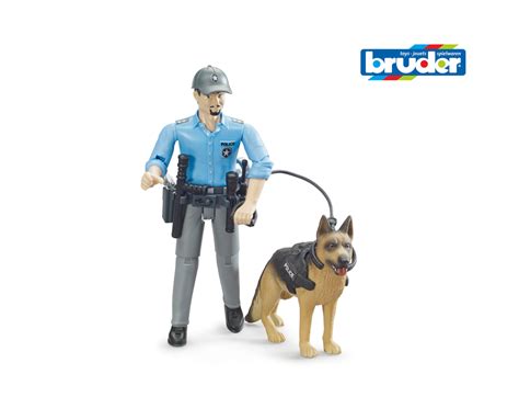 Bruder Policeman With Dog Toyworld Aus